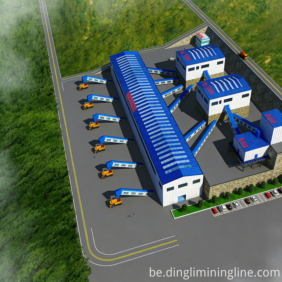 Building Foundation Stone Line